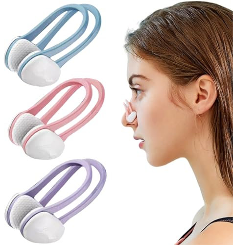 Pinces à Nez en Silicone,3 pièces, Pinces à Nez,Pince-Nez pour la Natation,Protecteur de Nez Réutilisable,Natation Pinces à Nez étanches Enfants Adultes Accessoires de Nez pour Débutants Entraînement,
