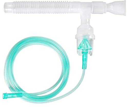 Vernebler Schläuche und Mundstücke, Verneblerteile Vernebler -Schlauch mit Mundstücken 79 '' Zerstäuberschlauch mit 4 Zubehör für Kinder Erwachsene Helthuse Ausrüstung