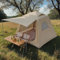 Large 4 Man Inflatable Tents for Camping - Quick Inflate Air Tent Waterproof 2000mm+, 4 Season Family Tent Easy Setup (220x220x180cm)