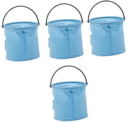 DIYEAH 4pcs Brush Washing Bucket Detailing Collapsible Pen Cleaning Barrel Water Storage for Outdoor School Home Use