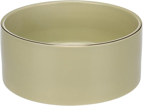 Flamingo Gamelle pour la Nourriture et l'eau Eram Vert – 1200ml – pour Chien ou Chat | en céramique émaillée – Résistante, Stable et Facile à Nettoyer