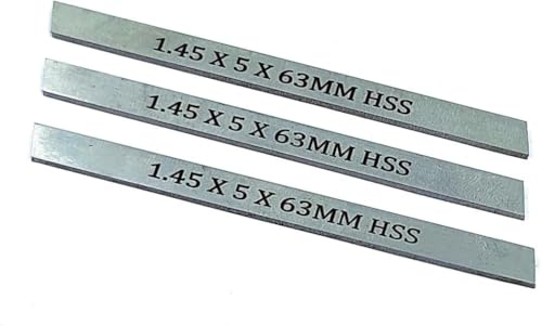 Buyohlic Set of 3 HSS Spare Parting Blades for Mini Cut Off Tool Holders 6,8, 10 mm Shank Sizes