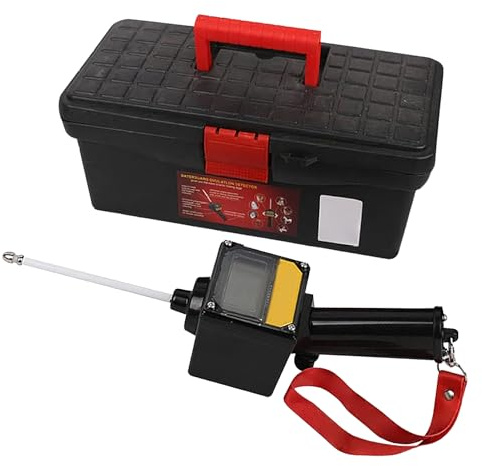 Schwangerschaftstest zu Hause, 5,1 cm Schwangerschaftstestmaschine mit magnetischer Sonde, wasserdichtes Hundezuchtzubehör mit Umhängeband, batteriebetriebener Haustier-Ovulations-Detektor für drinnen