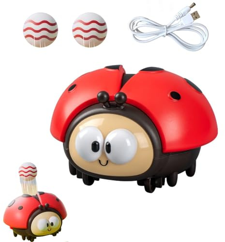 Ladybug Suspended Ball Toy,Electric Ladybug Magic ball Game,Cute Animal Blowing Machine,Sensory Toy for 3 4 5 Year Old Boys Girls,Ideal for Preschool, Nursery & Birthday Parties