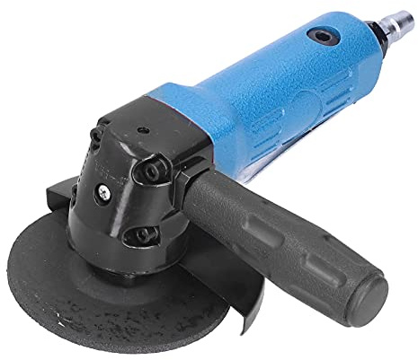 Amoladora angular de aire MUNEFE de 4 pulgadas, amoladora angular neumática, amoladora de aire para máquina, adecuada para aplicaciones de desbarbado, rectificado de soldadura y (Azul)