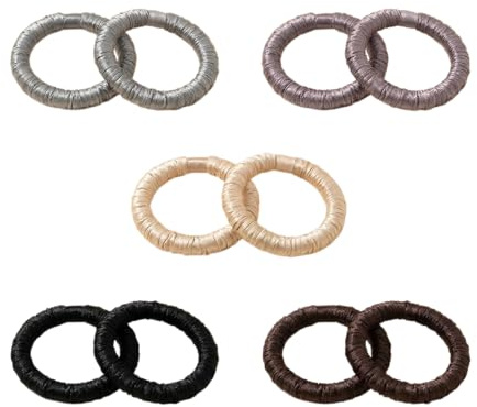 10 Stück Seiden Haargummi Dünn Satin Scrunchies Klein Elastisch für Pferdeschwanz Sanfte Seide Haarschmuck für Damen Mädchen mit Feinem Haar Ohne Haarbruch