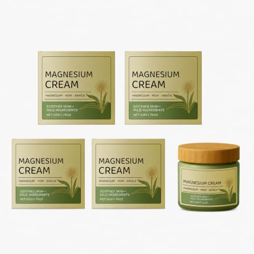 Crème de massage magnésium pour muscles et articulations | Crème magnésium arnica : hydratant, absorption rapide, détend muscles dos, jambes et épaules