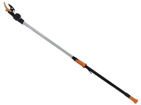 Fiskars Svettatoio con Lama Bypass per Alberi e Siepi, Rivestimento Antiaderente, Lama in Acciaio Temprato/Manico in Alluminio, Lunghezza 1.6 m, Nero/Arancione, UP82, 1001558