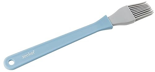 Zenker Pennello piccolo in silicone con manico in polipropilene Temp Max 230°C Lavabile in lavastoviglie Dim 25,4x3x1 cm Ingombro pack: 29,3x8x1 cm