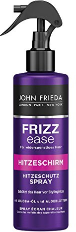 John Frieda Frizz Ease Hitzeschirm Hitzeschutz Spray mit Jojoba-Öl und Aloe-Blättern (1 x 200 ml)