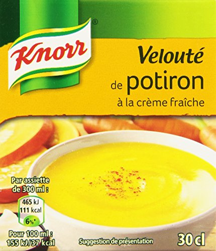 Knorr Soupe Velouté de Potiron à La Crème Fraîche 30 cl - Lot de 12