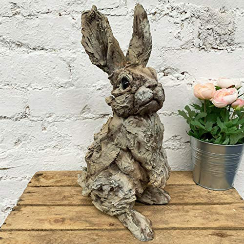 Darthome Ltd Vintage Outdoor Garden Statues Ornament Animal Hare Rabbit Sculpture Large 41cm