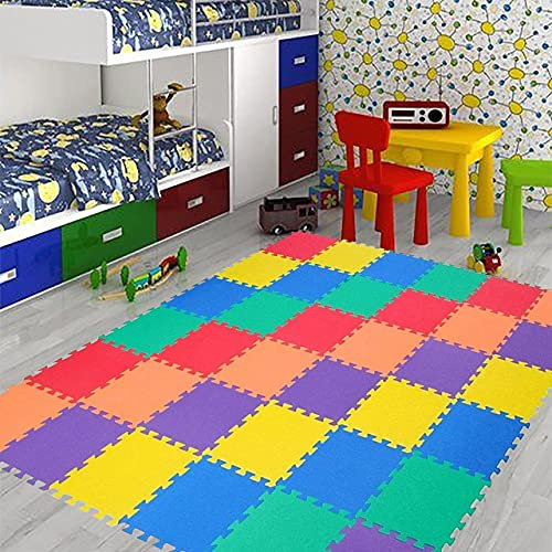 Interlocking EVA Foam Play Mat Kids Children Toddler Puzzle for Floor Protection - Sensory Babies Carpet Crawling Rug (20-Mats)