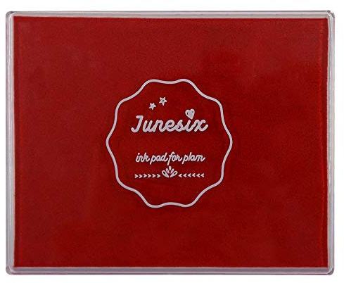 Tampons encreurs de grande taille pour loisirs créatifs, scrapbooking, peinture au doigt, tampons encreurs pour enfants, tampons encreurs pour tampons en caoutchouc (Rouge)