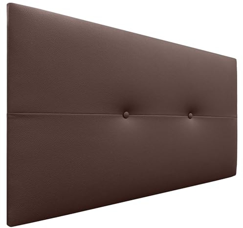 DHOME Kopfteil aus Kunstleder oder Stoff AQUALINE Pro Kopfteil Polsterkopfteil Luxusbett (Kuntsleder Schokolade, 90cm (Betten 70/80/90))