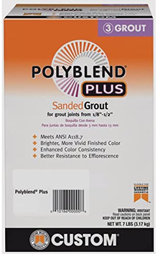 Custom Building Prod PBPG6407-4 7LB Arc WHT Sand Grout - Quantity 1