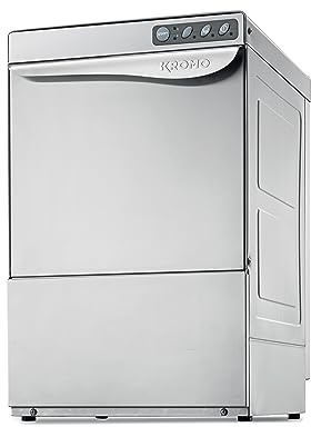 MBH - Lavavasos profesional KROMO AQUA 40 de acero inoxidable SIN Bomba de Desague. Lavavajillas para cocina industrial de bar, restaurante y hostelería.