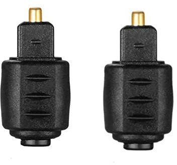 2 pezzi adattatore audio ottico 3,5 mm femmina Mini Jack Plug a Digital Toslink maschio cavo connettore