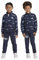 adidas Unisex - Bambini Brand Love Little Kids Tracksuit, legend ink/clear sky/tent green, 7-8 Years