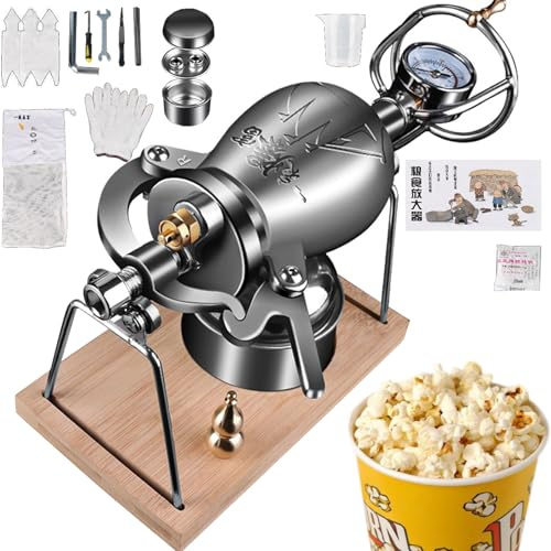 KYZTMHC High Pressure Popcorn Maker Chinese Popcorn Cannon Hand Puffed Rice Maker Popcorn Popper Stovetop Maquina de Palomitas de Maiz (Color : 300ml)