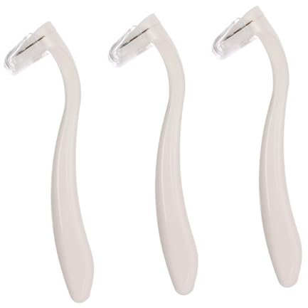 IWOWHERO Set Da 3 Pezzi Tagliacapelli Per Corpo in Acciaio Inossidabile, Rasoio Per Peli Delle Gambe e Ascelle, Depilatore Da Donna Portatile Per Uso Quotidiano e Viaggi