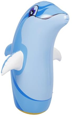 BESPORTBLE Aufblasbarer Delfin Aus PVC Schwimmfigur Für Poolpartys Meerestierspielzeug Für Wasseraktivitäten Leicht Zu Verstauen