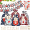 Awinker Calendario de Adviento para rellenar bolsitas 2024, 24 unidades, color azul