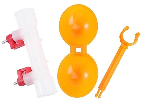 SEWOART Einzigartiges Design Hühnertränke 5 Stück Hühnertrinkbecher Automatische Geflügeltränke Hühnerfutterspender Wassernapf Heimgebrauch auf dem Bauernhof