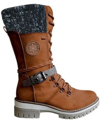 black week angeboteStiefel Damen Einfarbige Mid Calf Cowboy Stiefel Stylisch & Praktisch Winterstiefel Damen Elegant Klobiger Blockabsatz S barfußschuhe damen sale