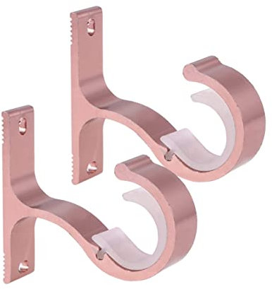 AUTSUPPL Gardinenstangenhalterung Aus Aluminiumlegierung 2er Satz Für Einfache Montage Passend Für Gängige Gardinenführungen Robust Und Stabil Für Schwere Vorhänge Und Jalousien