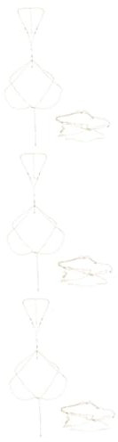 DEARMAMY 3stücke Körperkette Für Frauen Schlichte Und Elegante Body Chain Für Partys Festivals Und Strandtage Verstellbare Leichte Und Langlebige Konstruktion