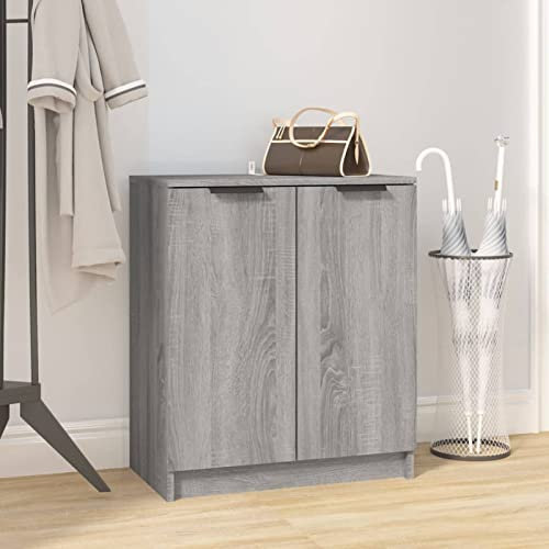 Xichuzi Schuhschrank, Schuhe Schrank, Schuhregal, Shoes Cabinet, Schrank Für Schuhe, Schuh Kommode, Grau Sonoma 59x35x70 cm Holzwerkstoff