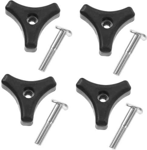 FONDOTIN Rasenmähergriff Ersatzteile 4 Satz Dreiecksgriff Mit 5cm Schraube Abs Eisen Gartengeräte Zubehör Für Rasentrimmer Und Mäher