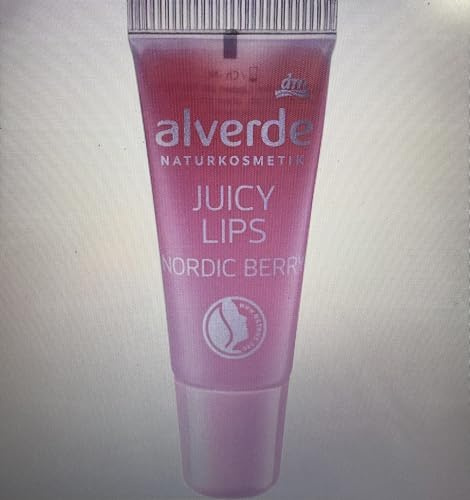 alverde NATURKOSMETIK Lipgloss Juicy Lips Nordic Berry, 8 ml