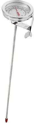 IWOWHERO Termometro Cucina Professionale con in Acciaio Inossidabile per Misurazione Istantanea e Barbecue Resistente alle Temperature Compatto e Portatile