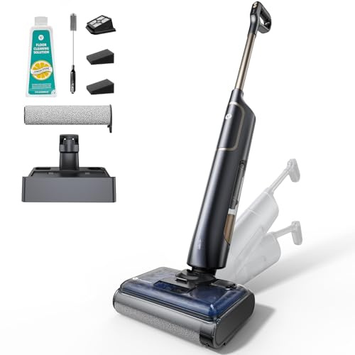 Vexilar X7 Aspiradora en Seco y Húmedo 20KPa, Aspiradora sin Cable, Autolimpieza, Aspira y Friega, Autonomía 40Min, Diseño Reclinable de 180°, Aspirador Vertical para Polvo/Residuos/Partículas