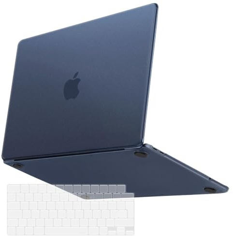 MOSISO Funda Compatible con MacBook Neo 13 Pulgadas A18 Pro Chip 2026 | Carcasa Rígida Antihuellas&Protector Teclado, Índigo Claro