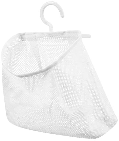 GETAJGHSD Sacchetto Appendibile Cuciture Rinforzate e Pieghevole Bianco Multiuso in Poliestere e Pp Organizer da Balcone e Viaggio per Mollette e Piccoli Oggetti