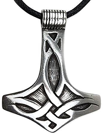 Anhänger Thors Hammer mit keltischen Muster 925 Sterling Silber