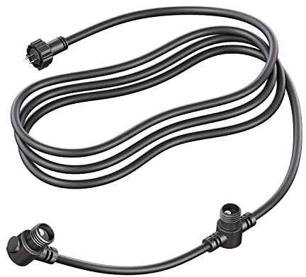 ledscom.de Répartiteur Double pour système enfichable Nemo (IP44), 3,1 m, Noir