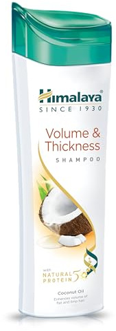Shampooing volume et épaisseur Himalaya à l'huile de noix de coco, fournit du volume, des cheveux visiblement épais et rebondissants, 400 ml