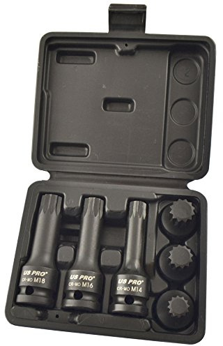US PRO 6 Douilles Guide 1/2 Pouce Usage Professionnel US1400