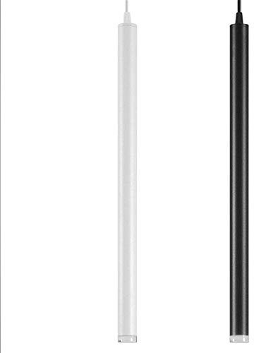 Led-Pendelleuchte Zylinder Licht Küche Insel Esszimmer Shop Theke Dekoration Zylinderrohr Pendelleuchte Küche Lampen, Schwarz, 310mm 5w, kalt-weiß