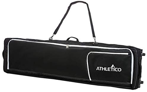 Athletico Conquest Padded Snowboard Bag With Wheels - Travel Bag for Single Snowboard and Snowboard Boots (Black, 175 cm)