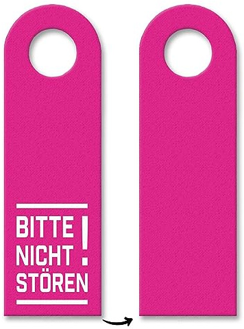 trendaffe - Bitte Nicht stören! Türhänger in Pink Bürotüre Zimmertüre Geschäft Privat Büro