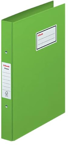Esselte Premo Ringordner, A4 4RR, 40 mm Breit Rücken, FSC, Grün, 690510