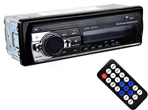 VIGORTHERIVE Autoradio Bluetooth, Autoradio 1 DIN Microfono Integrato Supporto Vivavoce Lettore MP3 USB/SD/AUX in con Riproduzione Musicale/Ricarica con Telecomando