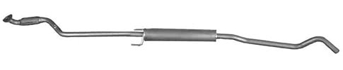 IZAWIT 21.037 Mittelschalldämpfer Kompatibel mit OPEL Corsa C Schrägheck X01