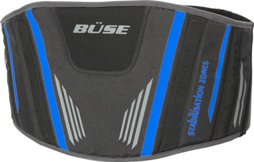 Büse Rider Nierengurt, schwarz/blau, 3XL | Reflektierende Details