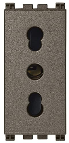 Vimar 19203.M Presa 2P+T 16A P17/11 Metal Arke